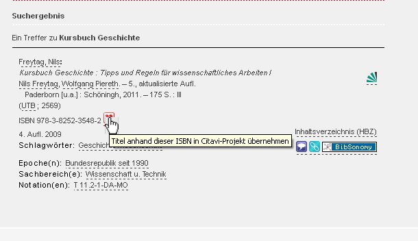 citavi picker - isbn