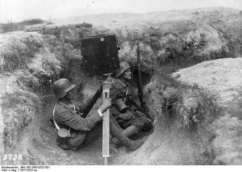 kriegskinematograph im schützengraben